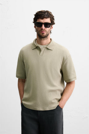 RIB POLO SHIRT - Image 2