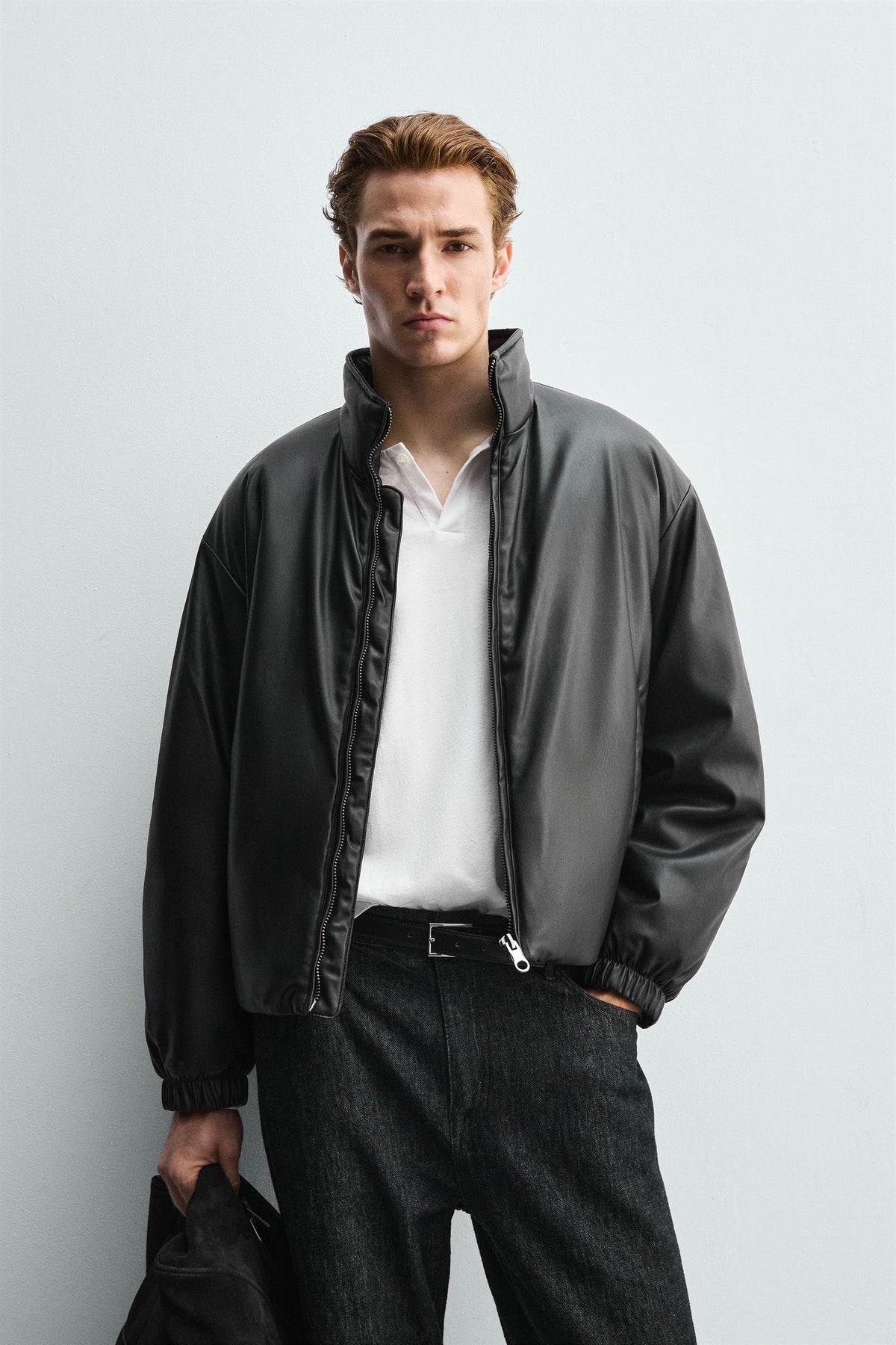 FAUX LEATHER QUILTED JACKET - Image 2