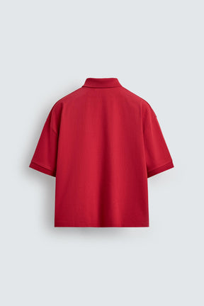 Embroidered Letter Polo