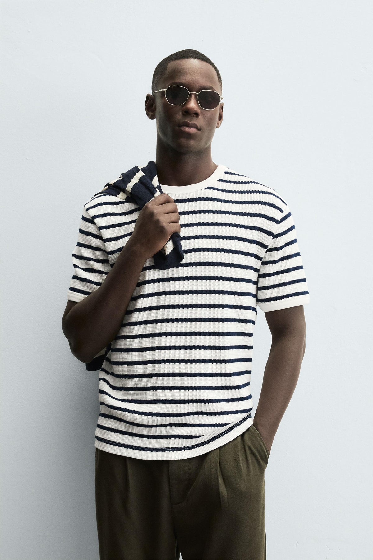 WAFFLE-KNIT TEXTURED T-SHIRT - Image 2