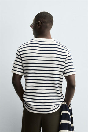 WAFFLE-KNIT TEXTURED T-SHIRT - Image 3