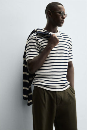 WAFFLE-KNIT TEXTURED T-SHIRT - Image 5