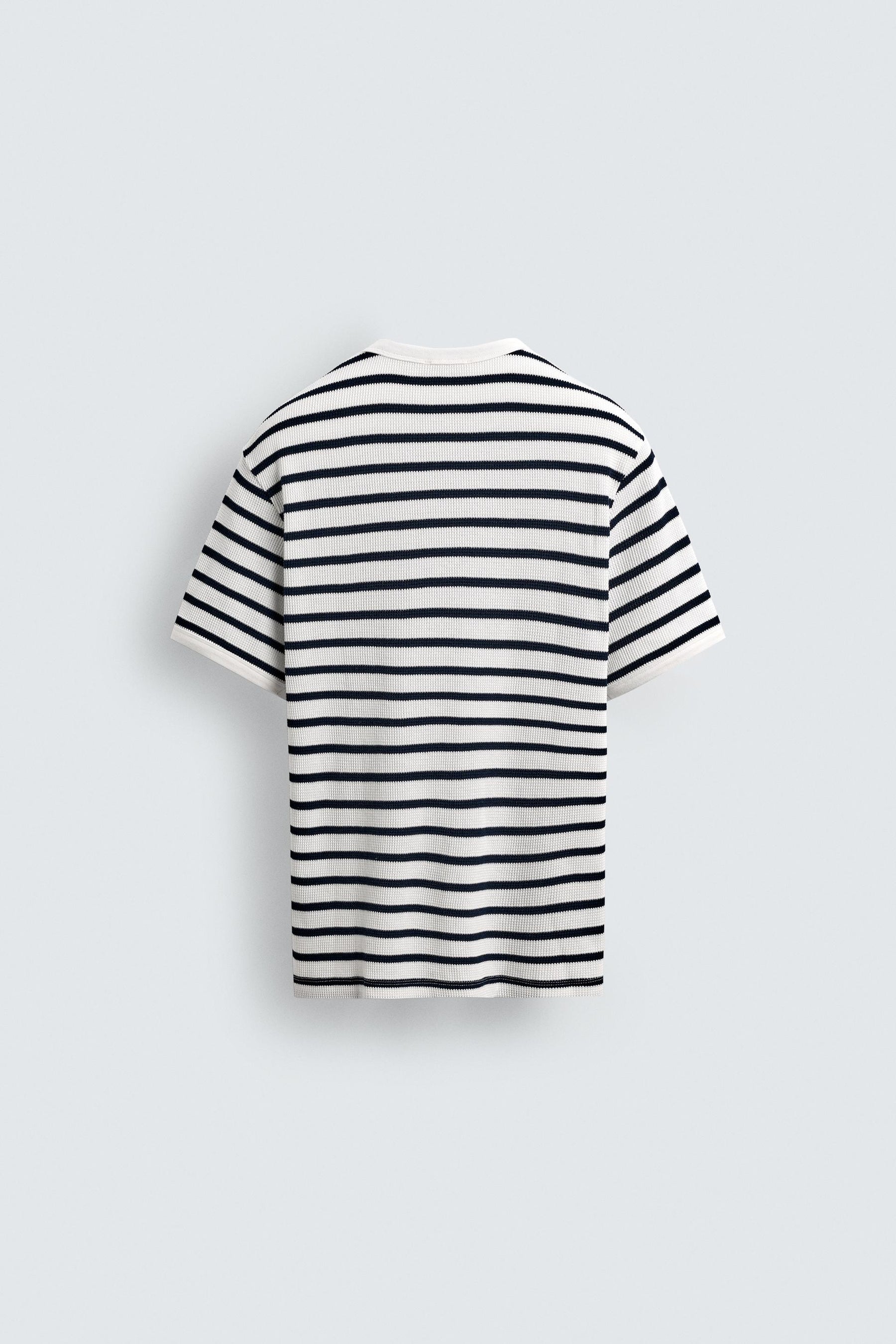 WAFFLE-KNIT TEXTURED T-SHIRT - Image 7