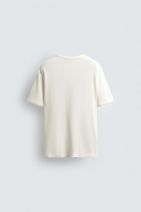 WAFFLE-KNIT TEXTURED T-SHIRT - Image 7