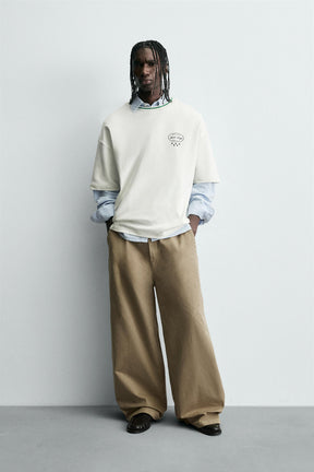 CONTRAST PRINT T-SHIRT - Image 1