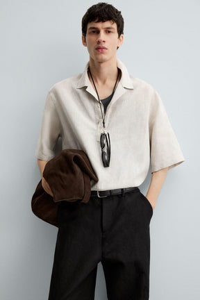 100% LINEN POLO SHIRT - Image 5
