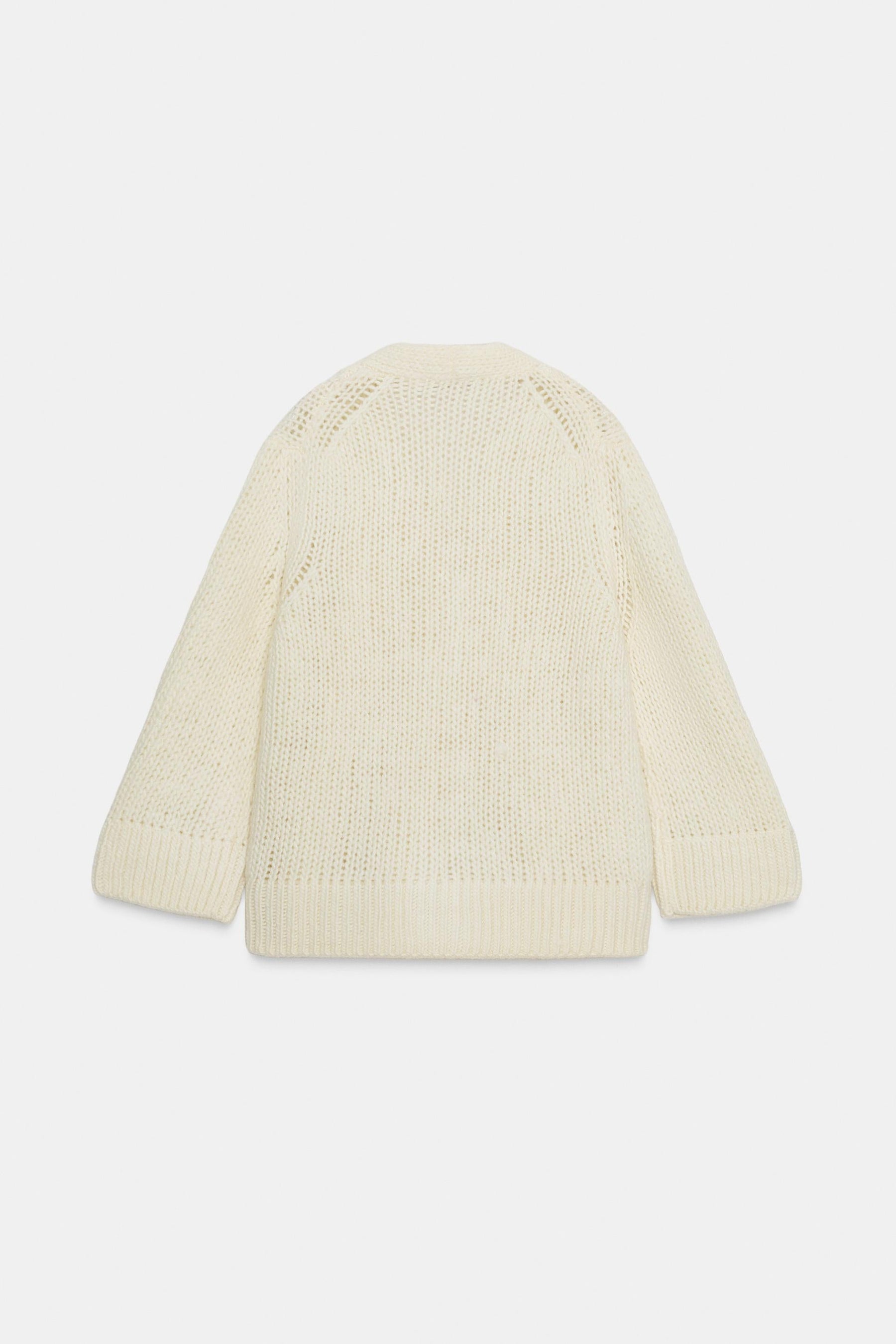 100% WOOL V-NECK CARDIGAN - Image 6