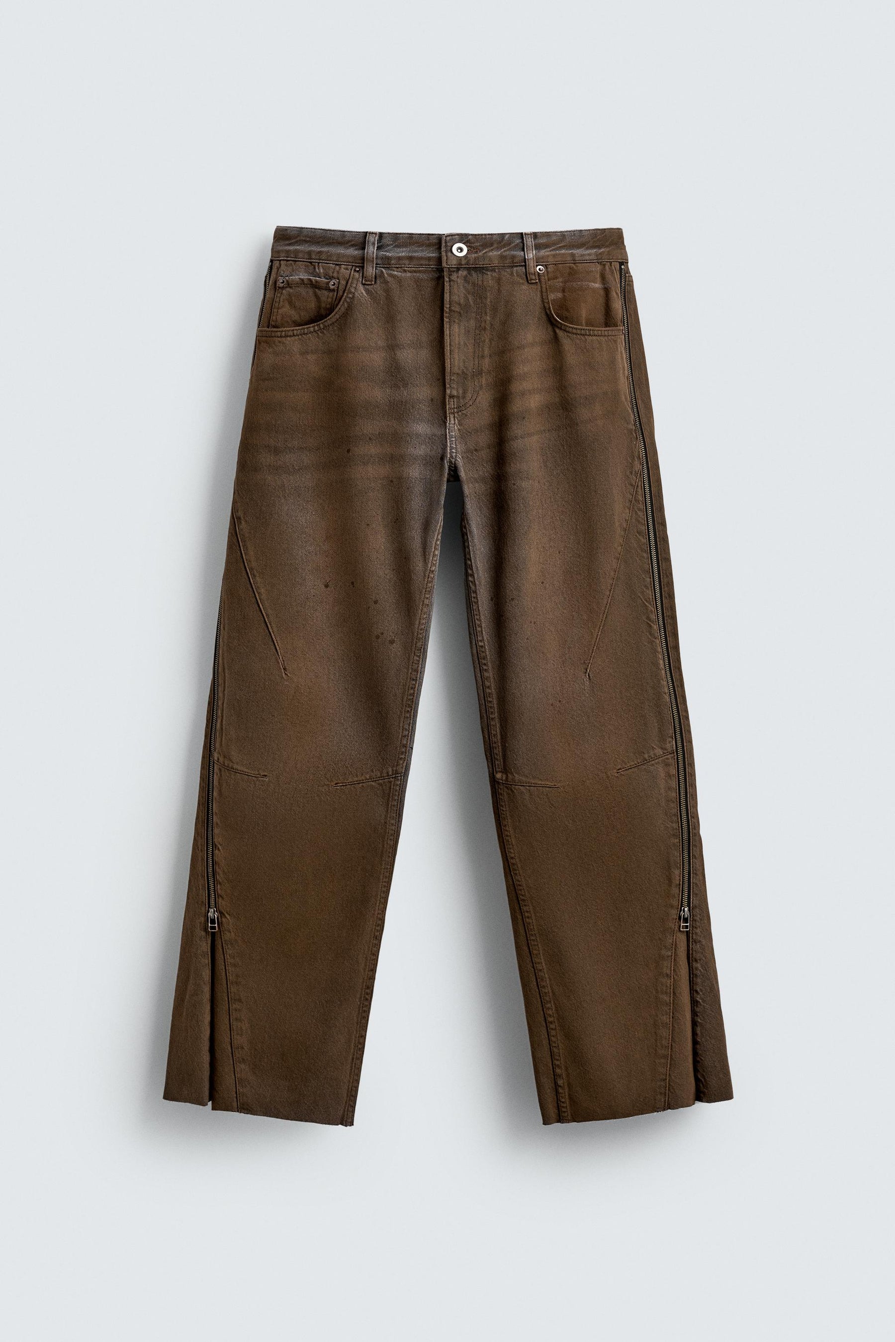 FLARE FIT JEANS WITH ZIPS - Image 8