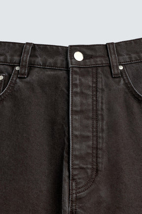 WAXED FLARE FIT JEANS - Image 8