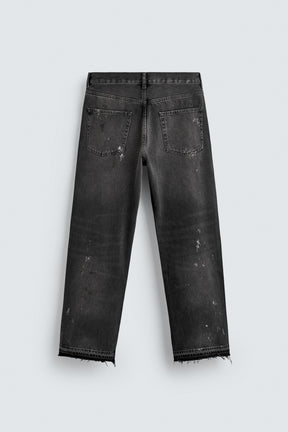 LOOSE FIT JEANS WITH PAINT SPLATTER - Image 8