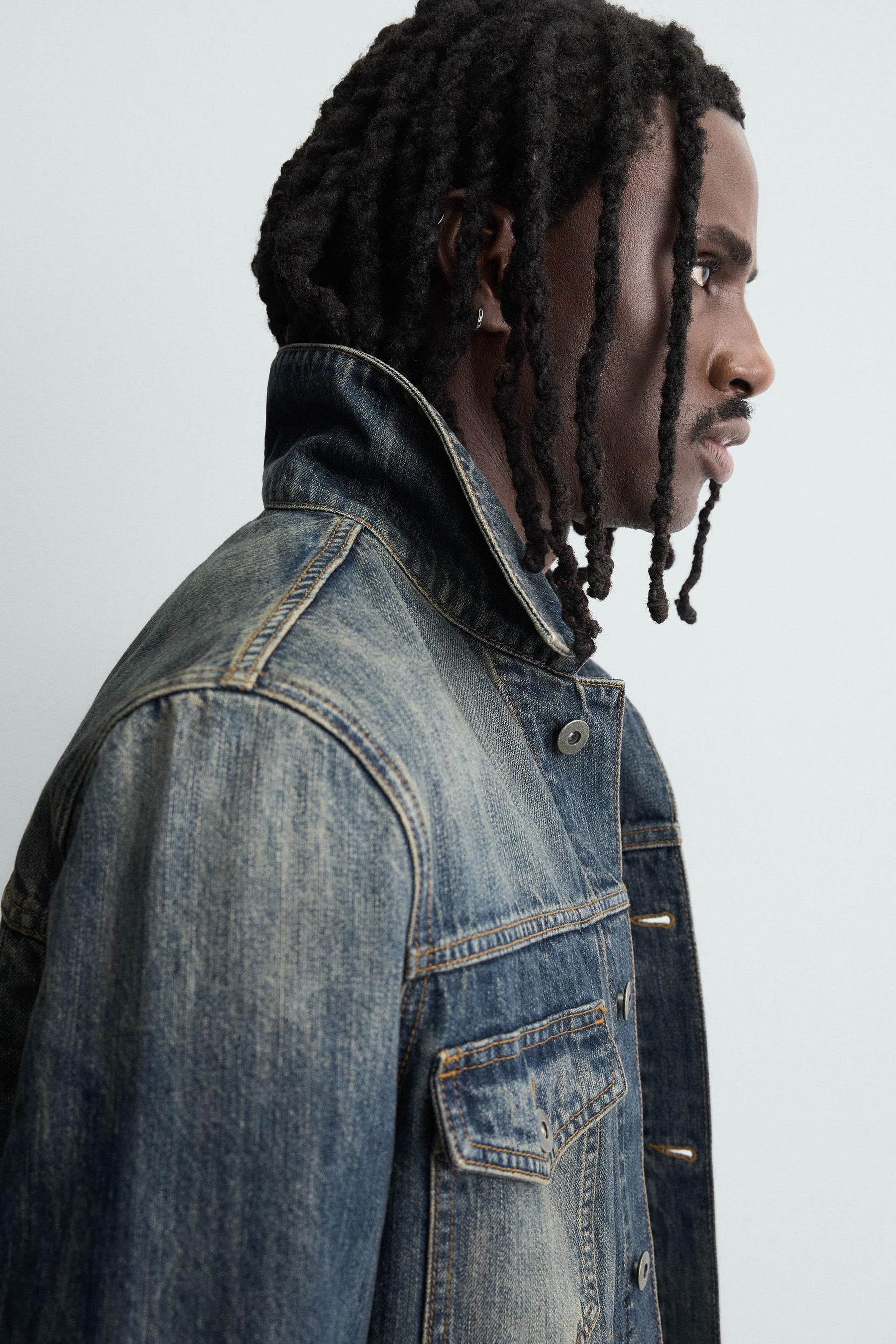 CROPPED FIT DENIM JACKET - Image 6