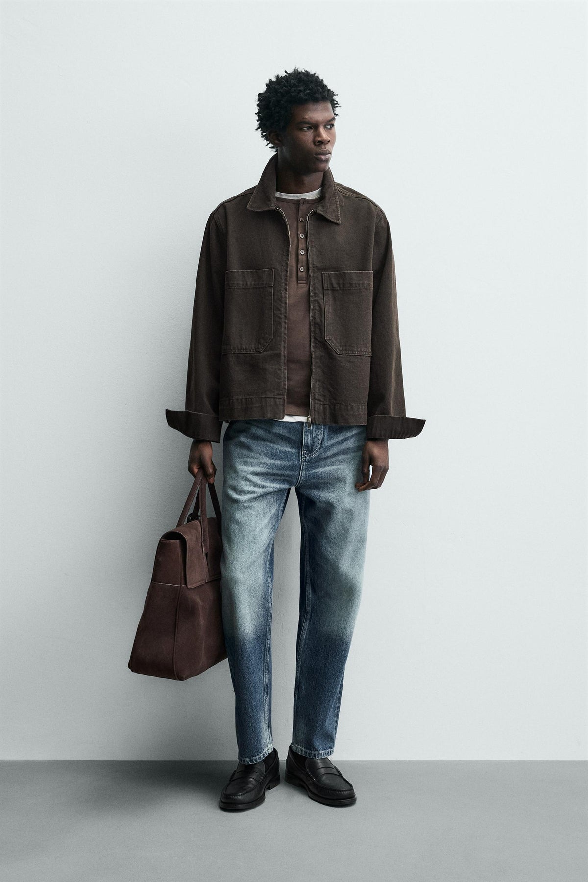 Jacke mit Strukturmuster