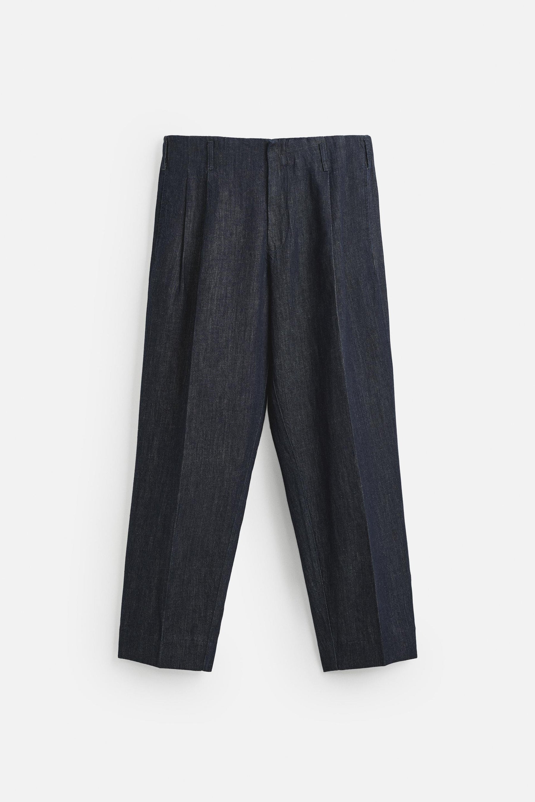 CROPPED WIDE-LEG DENIM TROUSERS - Image 7