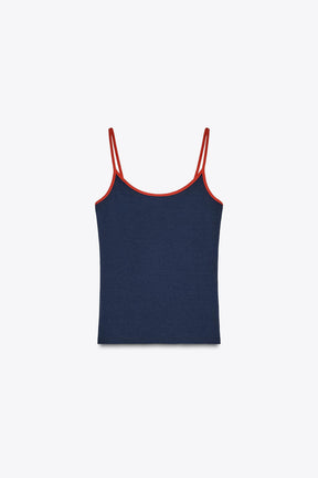 CONTRAST STRAP VEST