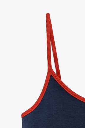 CONTRAST STRAP VEST
