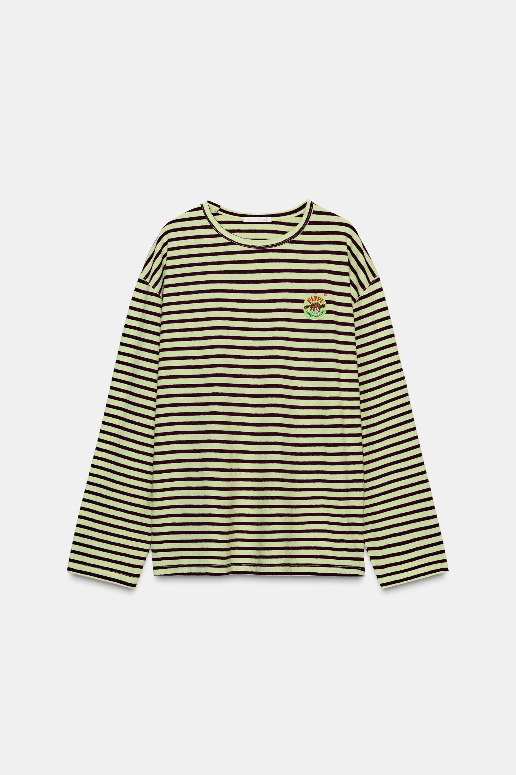 Striped Embroidered T-shirt