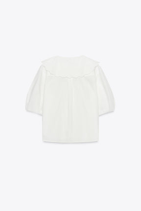 Embroidered Peter Pan Shirt