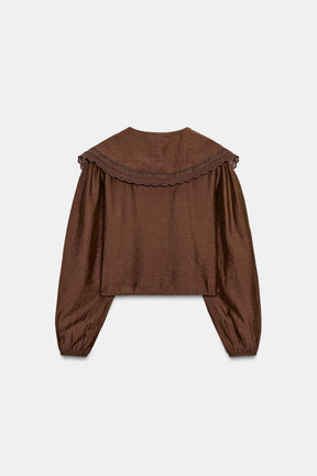 Flowing Shirt with Collar