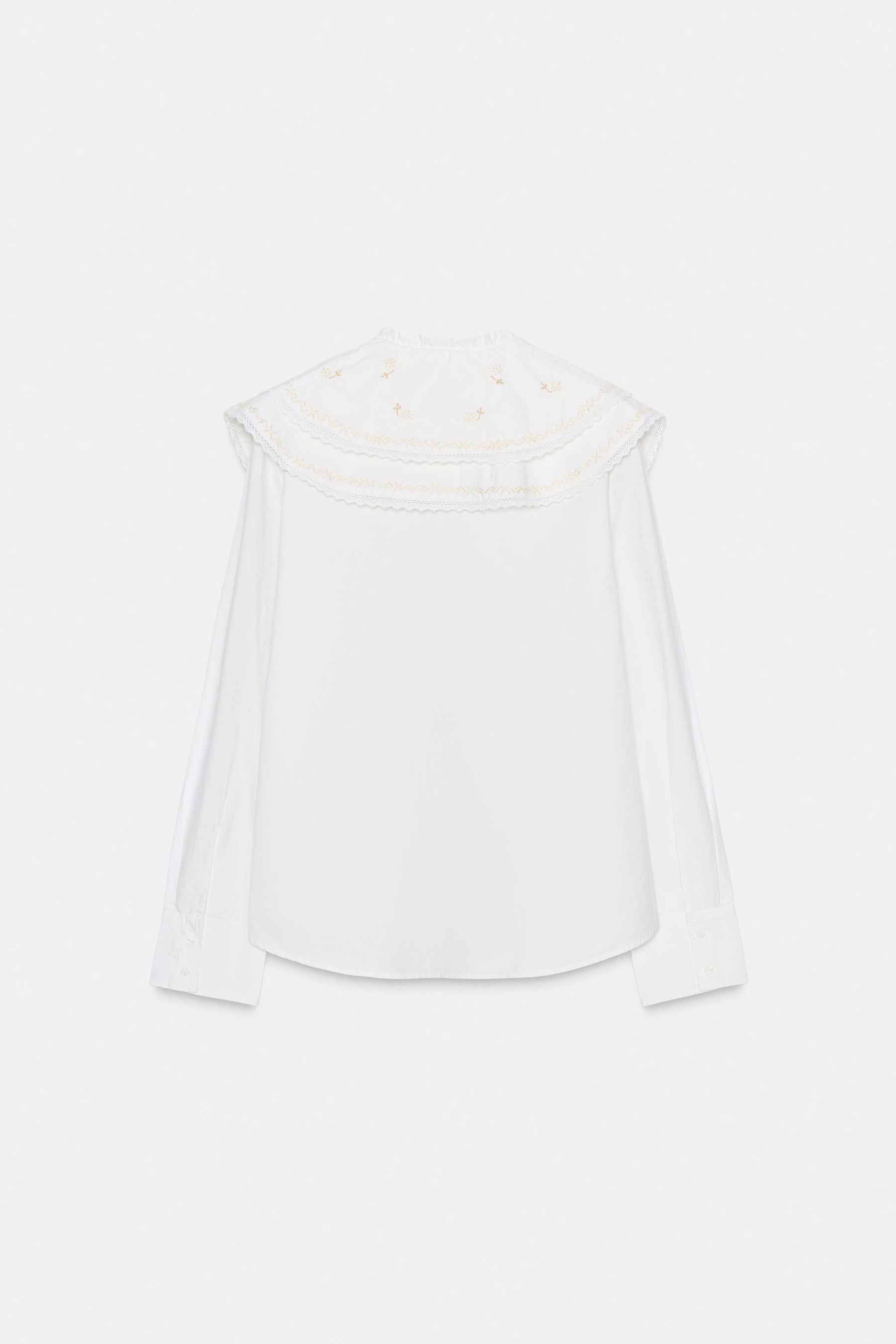 EMBROIDERED POPLIN SHIRT