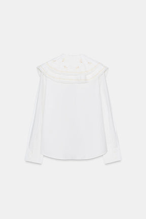 EMBROIDERED POPLIN SHIRT