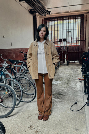 EMBROIDERED POPLIN SHIRT