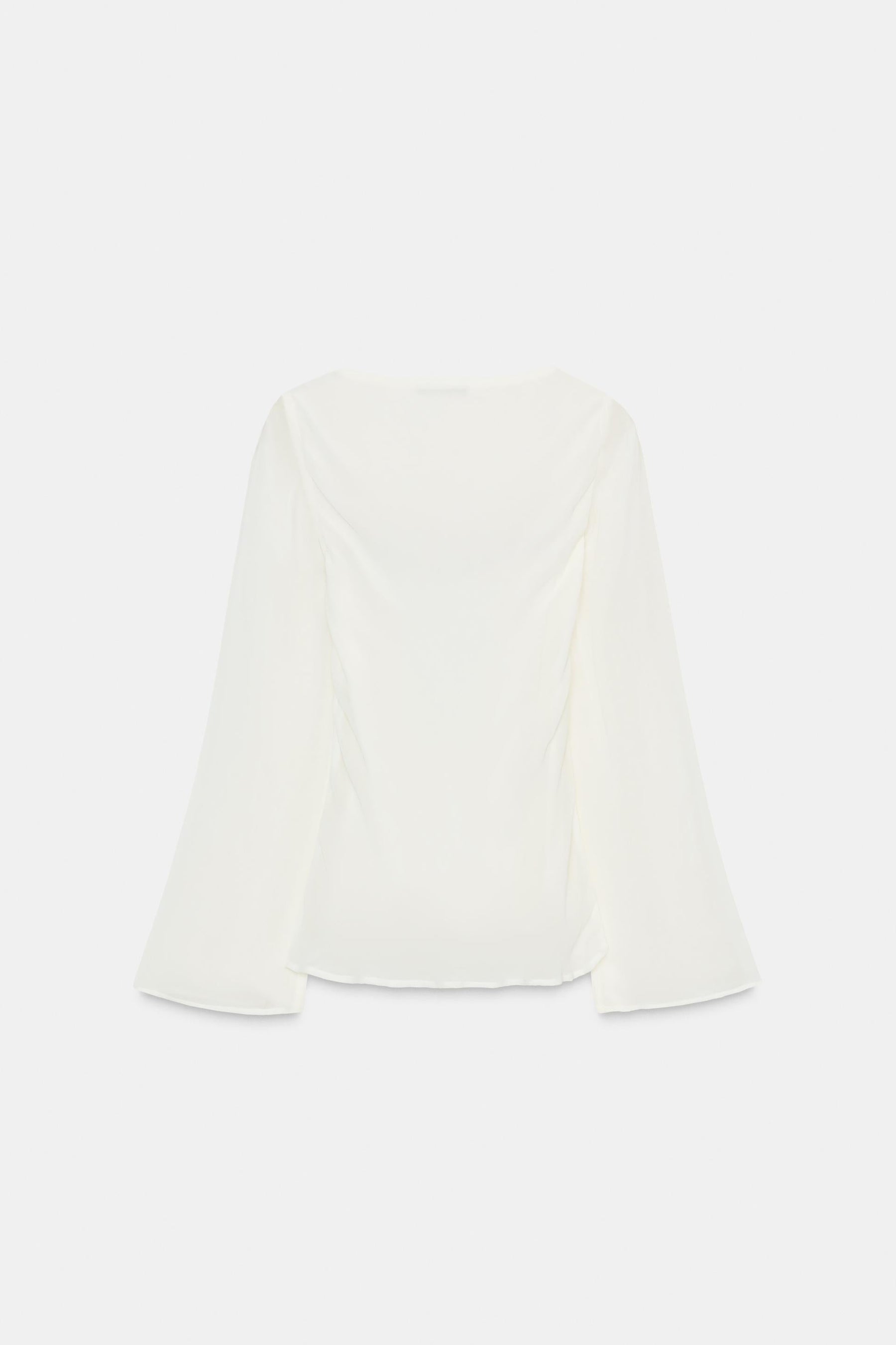 LACE ACCENT GEORGETTE SHIRT