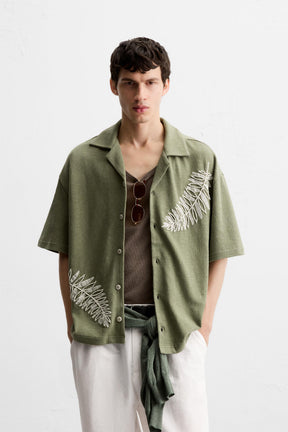 BEADED EMBROIDERY SHIRT - Image 2