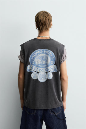 WASHED PRINT TANK TOP - Image 3