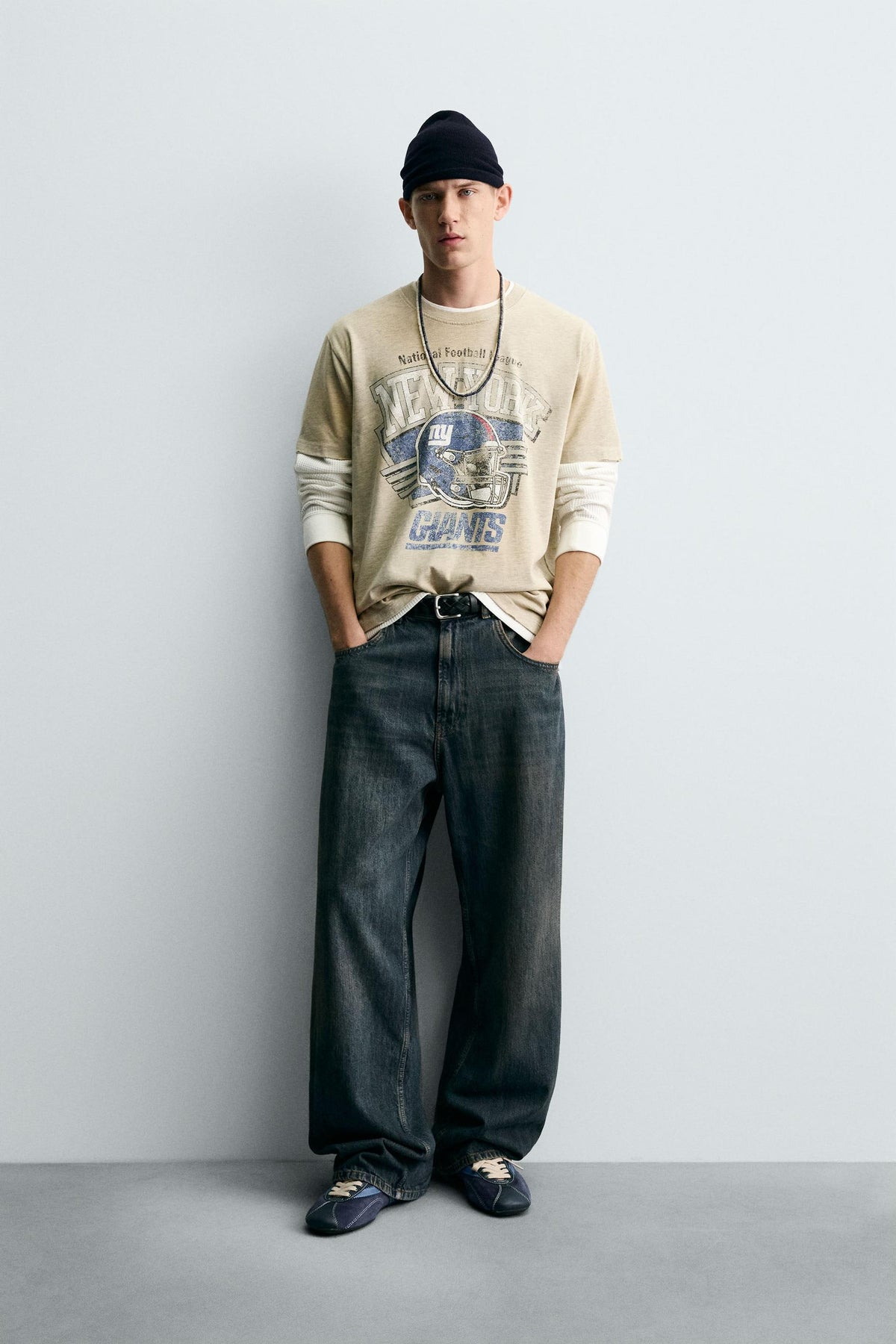 Verblasstes Giants-T-Shirt