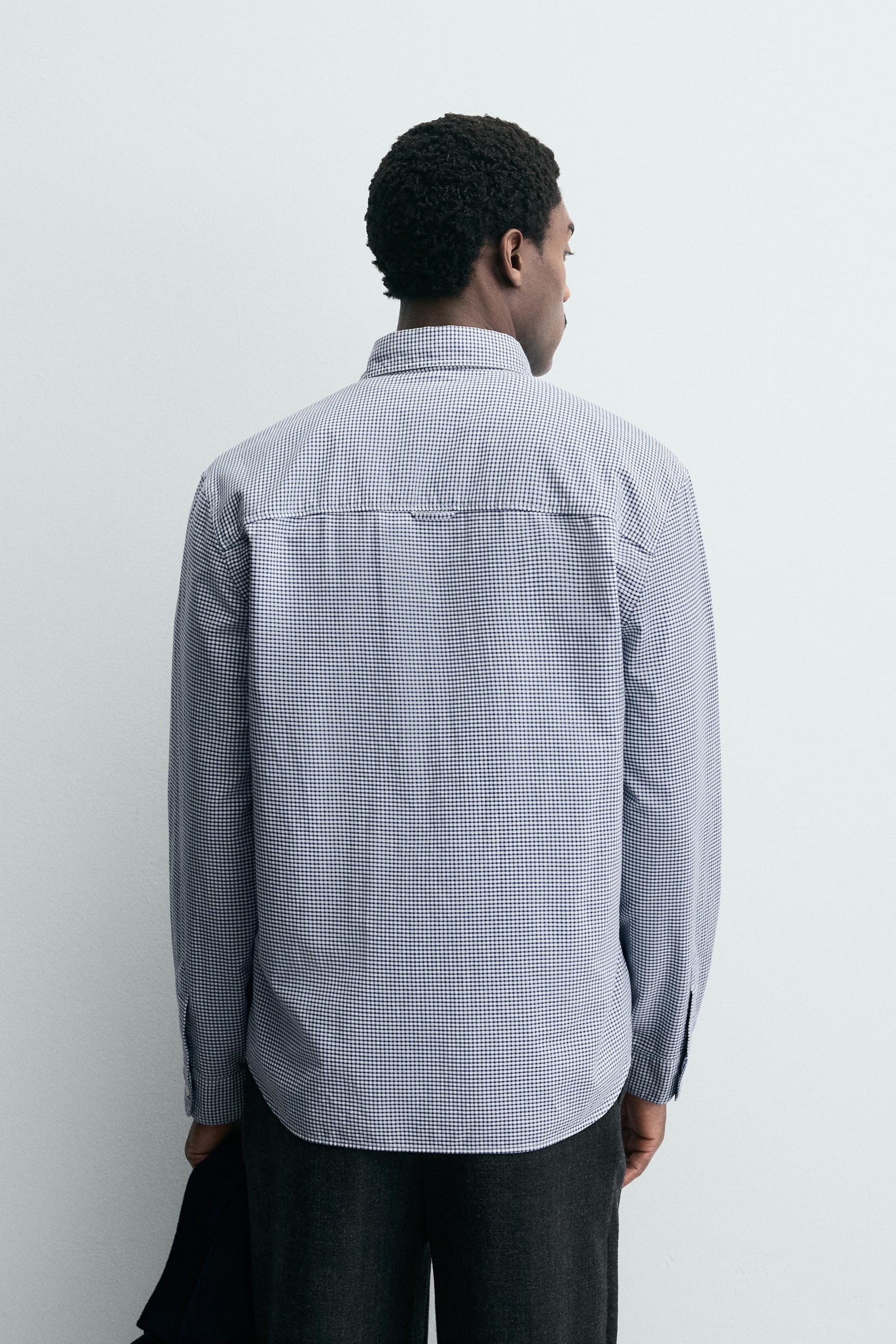 TEXTURED CHECK SHIRT - Image 3