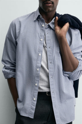 TEXTURED CHECK SHIRT - Image 5