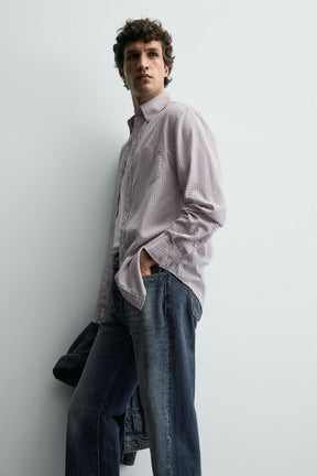 CHECK SHIRT WITH POCKET - Image 6