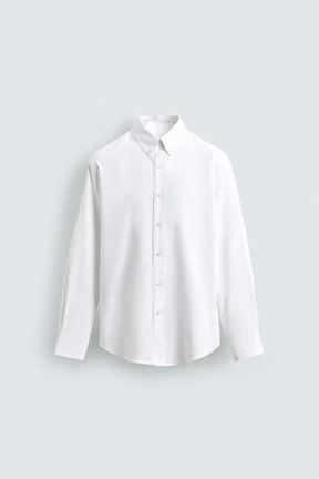 WASHED TEXTURED OXFORD SHIRT - Image 7
