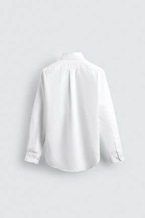 WASHED TEXTURED OXFORD SHIRT - Image 8