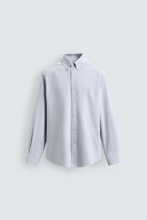 WASHED TEXTURED OXFORD SHIRT - Image 7