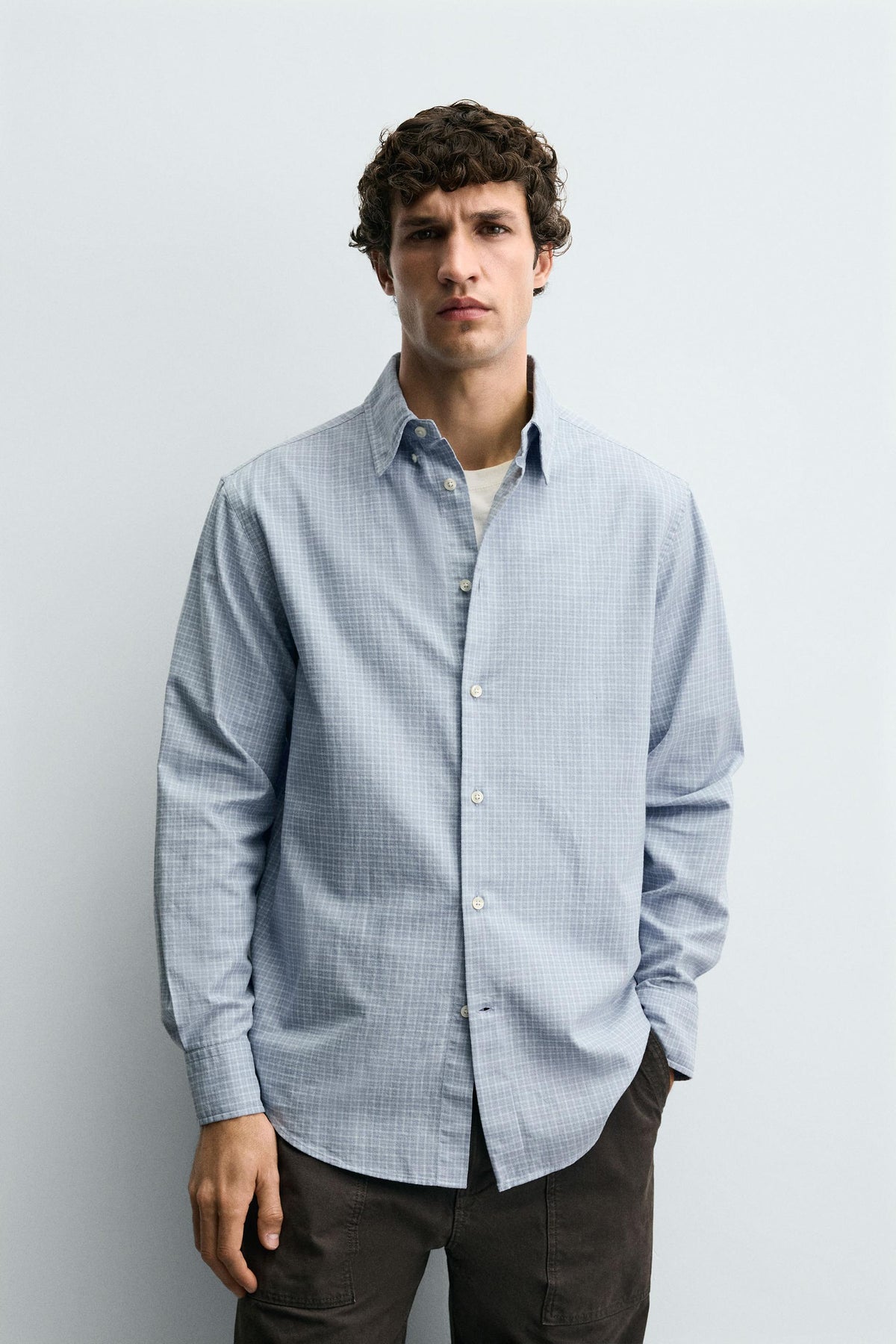 REGULAR FIT CHECK SHIRT - Image 2