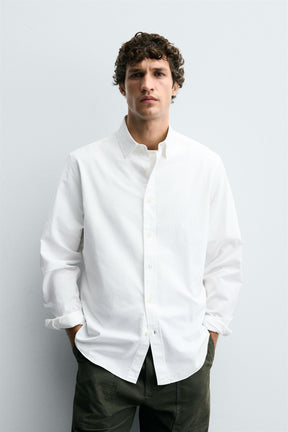 TEXTURED COTTON SHIRT - Image 2