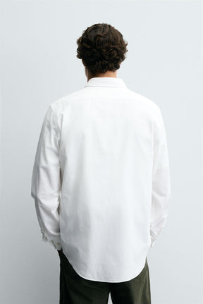TEXTURED COTTON SHIRT - Image 3
