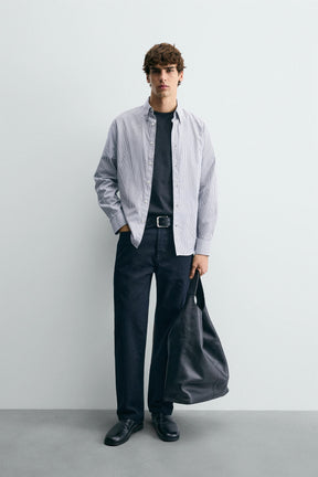 STRIPED TEXTURED SHIRT - Image 1