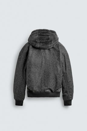 Reversible Faux Leather Bomber