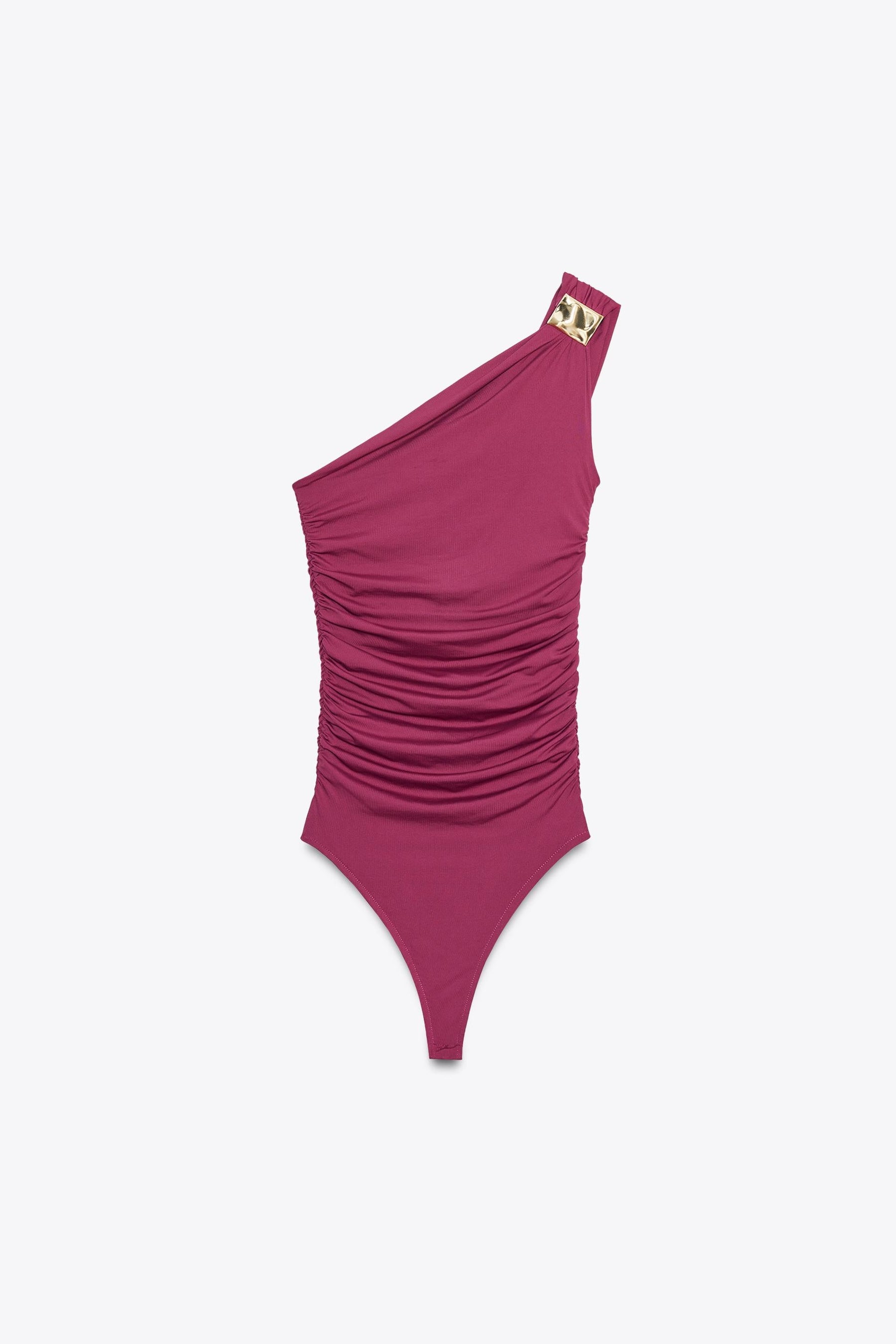 Asymmetrischer Body mit Metallapplikationen