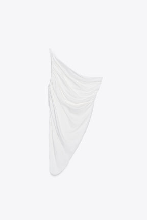 Asymmetric Draped Bodysuit