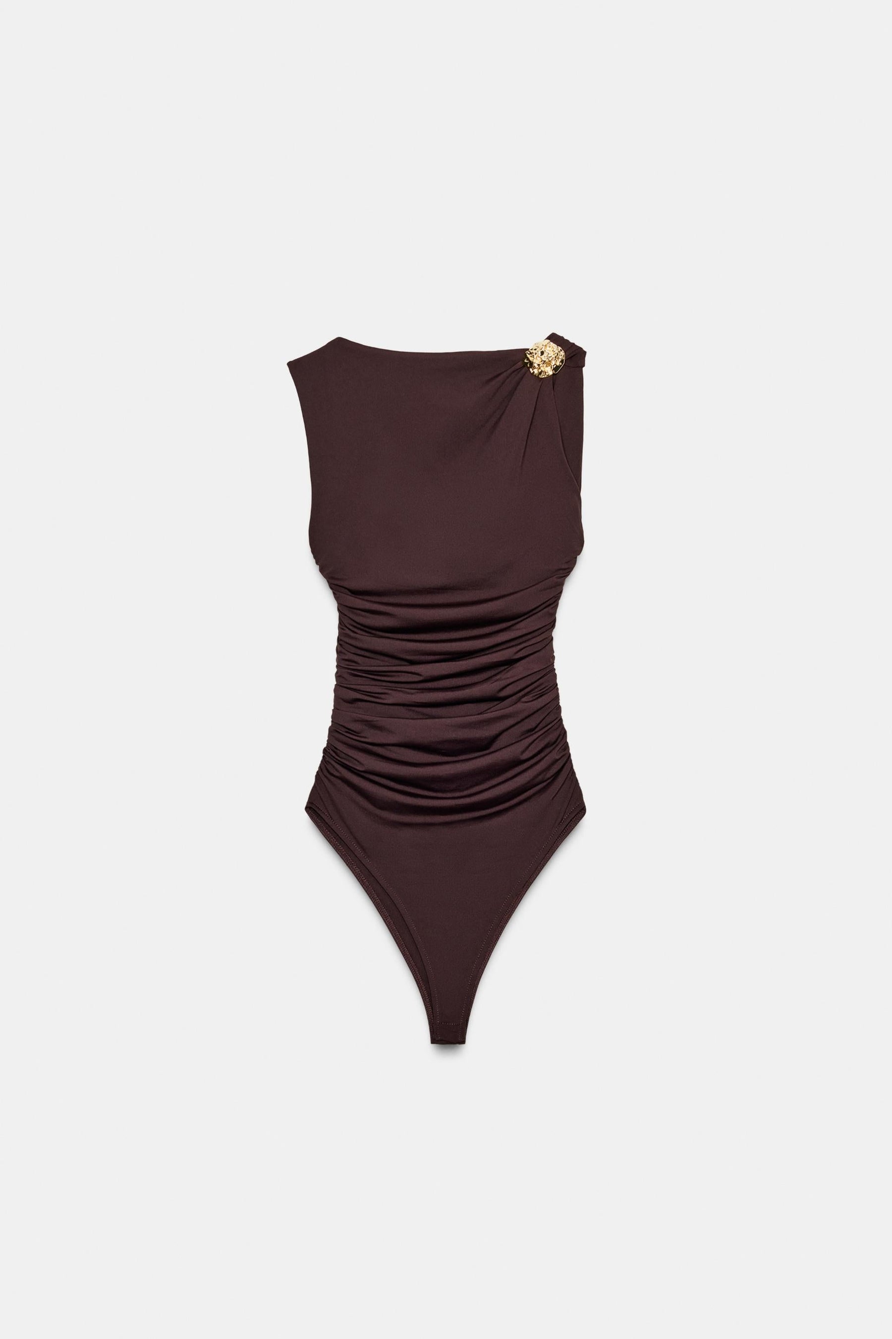 Metallic Detail Bodysuit