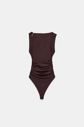 Metallic Detail Bodysuit