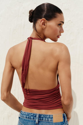 Draped Halter Top