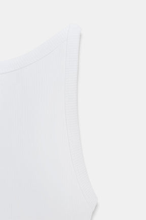 Ribbed Halter Top