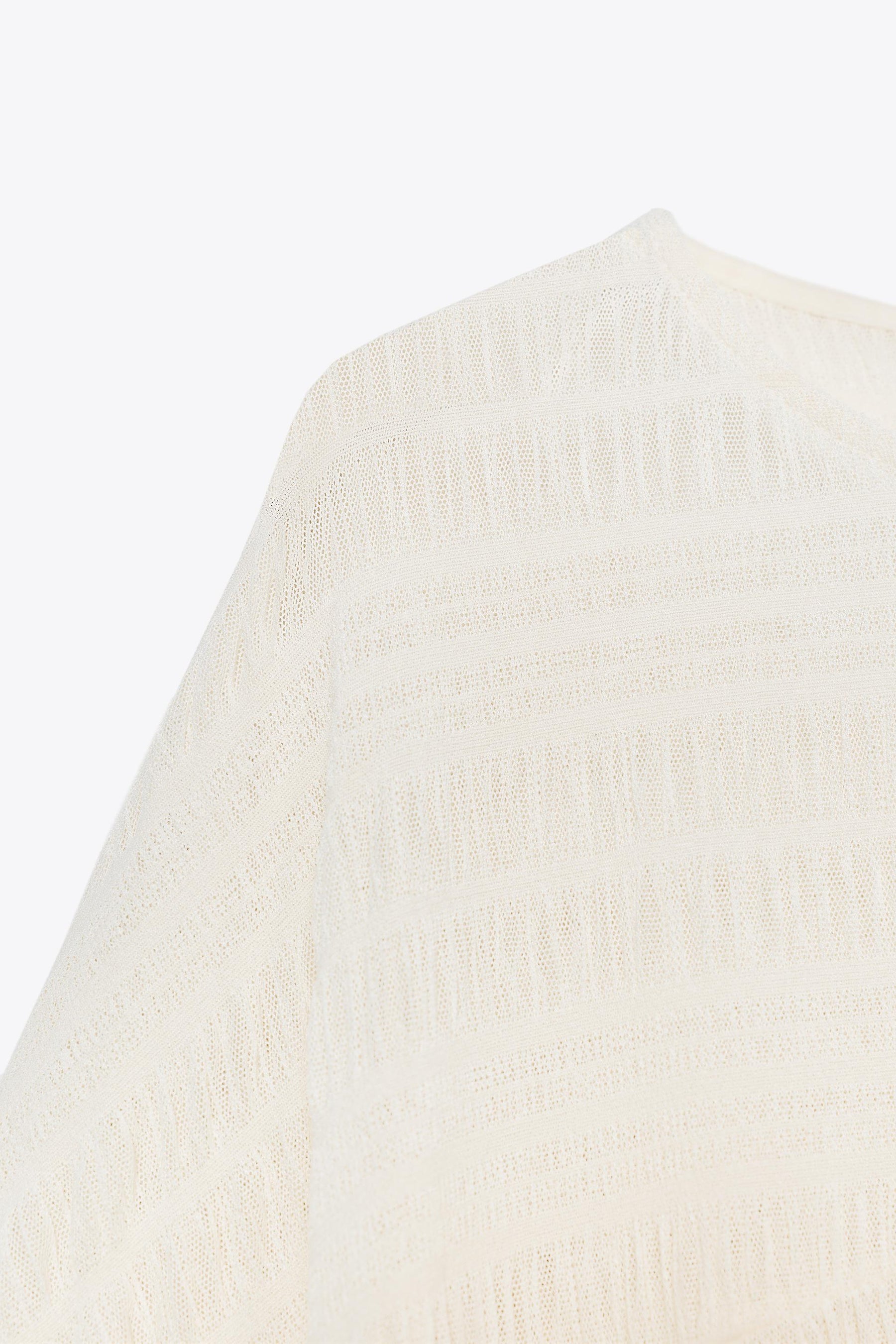 Textured Asymmetric Cape Blouse
