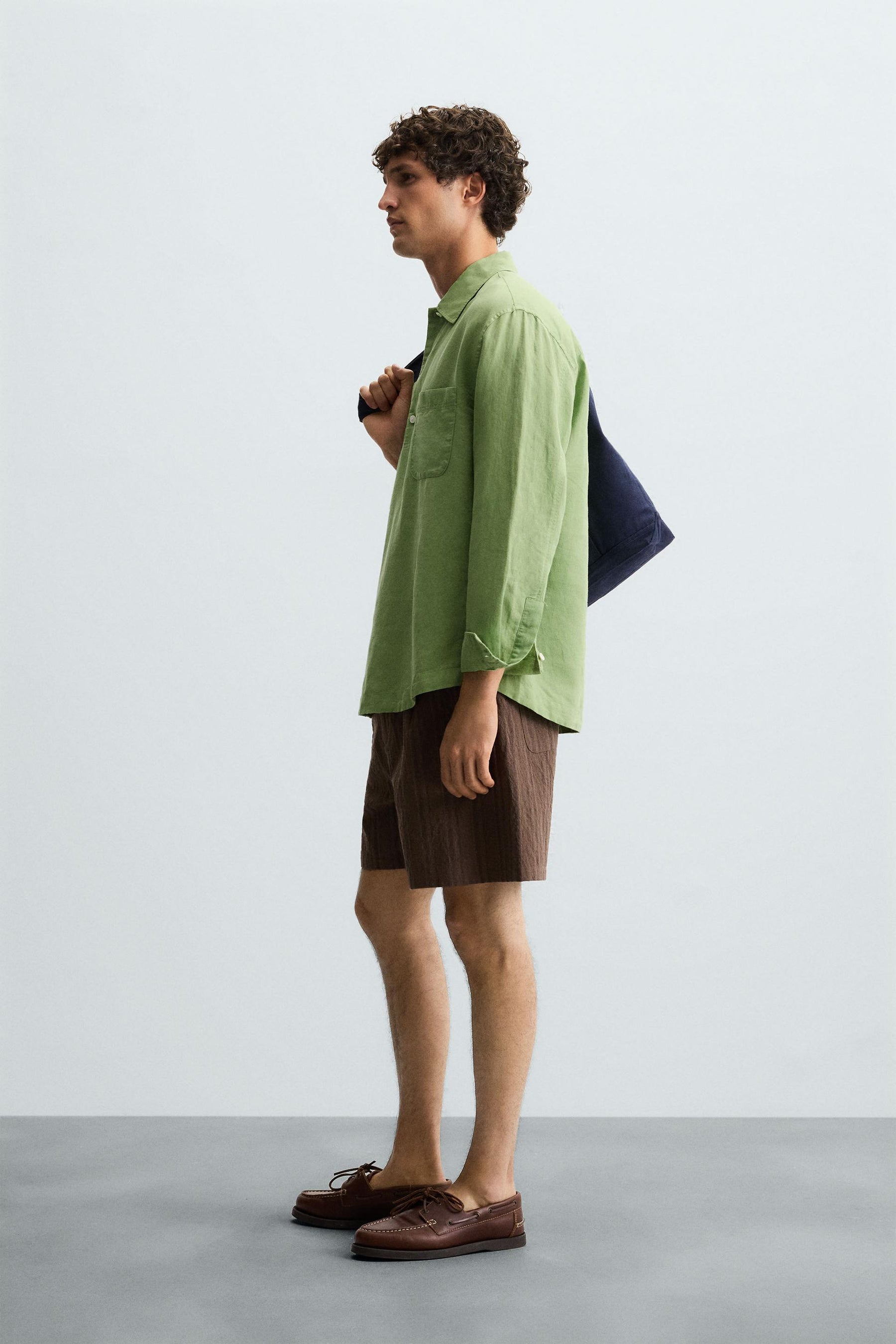 LINEN/COTTON POLO SHIRT - Image 4