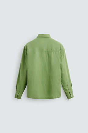 LINEN/COTTON POLO SHIRT - Image 7