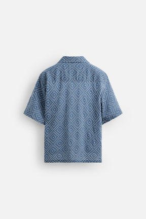 CONTRAST EMBROIDERY SHIRT - Image 7